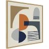 image:imageKate and Laurel Sylvie Abstract Mid Century Framed Canvas Wall Art by Rachel Lee of My Dream Wall 30x30 Natural Ecelectic Abstract Art Wall DcorNatural