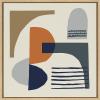 image:imageKate and Laurel Sylvie Abstract Mid Century Framed Canvas Wall Art by Rachel Lee of My Dream Wall 30x30 Natural Ecelectic Abstract Art Wall DcorNatural