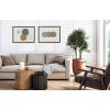 image:imageKate and Laurel Sylvie Abstract Soft Circles Part 1 and 2 Framed Canvas Wall Art Set by Lauradidthis Set of 2 18x24 Brown Colorful Modern Art for Wall