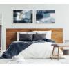 image:imageKate and Laurel Sylvie Aqua Abstract 1 Framed Canvas Wall Art by Amy Lighthall 23x33 Gray Decorative Blue Art Print for WallWhite