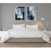 image:imageKate and Laurel Sylvie Aqua Abstract 1 Framed Canvas Wall Art by Amy Lighthall 23x33 Gray Decorative Blue Art Print for WallWhite