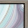 image:imageKate and Laurel Sylvie Aqua Marine and Purple Marble Abstract Framed Canvas Wall Art by Amy Peterson 18x24 Gray