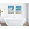 image:imageKate and Laurel Sylvie Beach Day Left and Right Framed Canvas Wall Art Set by Julie Maida 2 Piece Set 18x24 White Coastal Ocean Wall Dcor Art Set