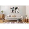 image:imageKate and Laurel Sylvie Beaded Contour Flow I and II Vintage Framed Canvas Wall Art Set by Amy Lighthall 2 Piece Set 23x33 Gold Modern Abstract Geometric Art for Wall