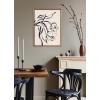 image:imageKate and Laurel Sylvie Beaded LV Floral 3 Vintage Framed Canvas Wall Art by Valerie McKeehan of Lily and Val 18x24 Gold Black Floral Sketch Art for Wall