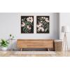 image:imageKate and Laurel Sylvie Beaded Nocturnal Blossom 1 and 2 Vintage Framed Canvas Wall Art Set by Nikita Jariwala 2 Piece Set 28x38 Beaded Natural Botanical TwoPiece Framed Art Set for WallBeaded Natural