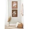 image:imageKate and Laurel Sylvie Beaded Spring Floral Silhouette 2 Clay White and Spring Floral Silhouette 11 Bark White Framed Canvas Wall Art Set by Heather Dutton 2 Piece Set 18x24 Gold Botanical Wall ArtGold