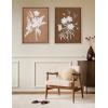 image:imageKate and Laurel Sylvie Beaded Spring Floral Silhouette 2 Clay White and Spring Floral Silhouette 11 Bark White Framed Canvas Wall Art Set by Heather Dutton 2 Piece Set 18x24 Gold Botanical Wall ArtGold