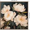 image:imageKate and Laurel Sylvie Beautiful Painterly Floral Bouquets 2 Framed Canvas Wall Art by The Creative Bunch Studio 22 x 22 Beaded Natural Traditional Flowers Still Life Nature Decor Living RoomBeaded Gold