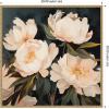 image:imageKate and Laurel Sylvie Beautiful Painterly Floral Bouquets 2 Framed Canvas Wall Art by The Creative Bunch Studio 22 x 22 Beaded Natural Traditional Flowers Still Life Nature Decor Living RoomBeaded Natural