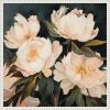 image:imageKate and Laurel Sylvie Beautiful Painterly Floral Bouquets 2 Framed Canvas Wall Art by The Creative Bunch Studio 22 x 22 Beaded Natural Traditional Flowers Still Life Nature Decor Living RoomBeaded White