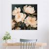 image:imageKate and Laurel Sylvie Beautiful Painterly Floral Bouquets 2 Framed Canvas Wall Art by The Creative Bunch Studio 22 x 22 Beaded Natural Traditional Flowers Still Life Nature Decor Living RoomBeaded White