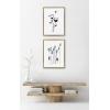 image:imageKate and Laurel Sylvie Black and White Wildflowers 688 and Seedpods 706 Framed Canvas Wall Art Set by Teju Reval of SnazzyHues 2 Piece Set 18x24 Gold Decorative Botanical Wall DcorGold