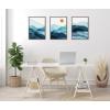 image:imageKate and Laurel Sylvie Blue Mountain Range Framed Canvas Wall Art Set by Amy Lighthall 3 Piece 18x24 Gray Decorative Landscape Art Set for WallGray