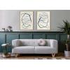 image:imageKate and Laurel Sylvie Blue and Green Expressive Abstract 1 and 2 Framed Canvas Wall Art Set by The Creative Bunch Studio 2 Piece 23x33 Natural Modern Colorful Art Set for WallNatural