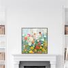image:imageKate and Laurel Sylvie Boho Wildflower Garden Framed Canvas Wall Art by The Creative Bunch Studio 30 x 30 Beaded Natural Bohemian Boho Flowers Nature Art for Wall Decor Living Room BedroomGold
