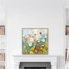 image:imageKate and Laurel Sylvie Boho Wildflower Garden Framed Canvas Wall Art by The Creative Bunch Studio 30 x 30 Beaded Natural Bohemian Boho Flowers Nature Art for Wall Decor Living Room BedroomNatural