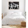 image:imageKate and Laurel Sylvie Bold Sophisticated Abstract White Stroke Framed Canvas Wall Art by The Creative Bunch Studio 28x38 Black Contemporary Brushtrokes Modern Art for WallNatural