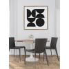 image:imageKate and Laurel Sylvie Bold Vintage Geometric Black and White Framed Canvas Wall Art by The Creative Bunch Studio 30x30 Gold Geometric Black Modern Art for WallGold
