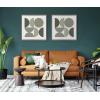 image:imageKate and Laurel Sylvie Bold Vintage Geometric Nourishing Greens Framed Canvas Wall Art by The Creative Bunch Studio 30x30 Gray Sage Green Geometric Wall Art
