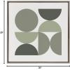 image:imageKate and Laurel Sylvie Bold Vintage Geometric Nourishing Greens Framed Canvas Wall Art by The Creative Bunch Studio 30x30 Gray Sage Green Geometric Wall Art