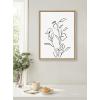 image:imageKate and Laurel Sylvie Botanical Sketch Print No 2 Framed Canvas Wall Art by The Creative Bunch Studio 18x24 Natural Decorative Abstract Nature Art for Wall