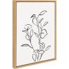 image:imageKate and Laurel Sylvie Botanical Sketch Print No 2 Framed Canvas Wall Art by The Creative Bunch Studio 18x24 Natural Decorative Abstract Nature Art for Wall