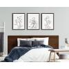 image:imageKate and Laurel Sylvie Botanical Sketch Print No 3 Framed Canvas Wall Art by The Creative Bunch Studio 18x24 Natural Minimalist Abstract Botanical Print for WallBrown