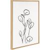 image:imageKate and Laurel Sylvie Botanical Sketch Print No 3 Framed Canvas Wall Art by The Creative Bunch Studio 18x24 Natural Minimalist Abstract Botanical Print for WallNatural