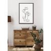 image:imageKate and Laurel Sylvie Botanical Sketch Print No 3 Framed Canvas Wall Art by The Creative Bunch Studio 18x24 Natural Minimalist Abstract Botanical Print for WallBrown