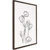 image:imageKate and Laurel Sylvie Botanical Sketch Print No 3 Framed Canvas Wall Art by The Creative Bunch Studio 18x24 Natural Minimalist Abstract Botanical Print for WallBrown