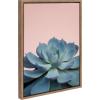 image:imageKate and Laurel Sylvie Botanical Succulent Color Photograph Framed Canvas Wall Art by F2 Images 18x24 GoldGold