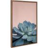 image:imageKate and Laurel Sylvie Botanical Succulent Color Photograph Framed Canvas Wall Art by F2 Images 18x24 GoldGold