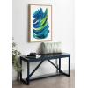 image:imageKate and Laurel Sylvie Bright Abstract 2 Framed Canvas Wall Art by Jessi Raulet of Ettavee 18x24 Natural Modern Colorful Brushstrokes Art for WallNatural