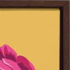 image:imageKate and Laurel Sylvie Bright Peony Framed Canvas Wall Art by Maria Filar 18x24 White Natural Floral Art for WallBrown