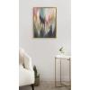 image:imageKate and Laurel Sylvie Brushstroke 135 Framed Canvas Wall Art by Jessi Raulet of Ettavee 18x24 Gold Decorative Abstract Art Print for WallGold