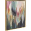 image:imageKate and Laurel Sylvie Brushstroke 135 Framed Canvas Wall Art by Jessi Raulet of Ettavee 18x24 Gold Decorative Abstract Art Print for WallGold
