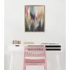 image:imageKate and Laurel Sylvie Brushstroke 135 Framed Canvas Wall Art by Jessi Raulet of Ettavee 18x24 Gold Decorative Abstract Art Print for WallGold