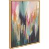 image:imageKate and Laurel Sylvie Brushstroke 135 Framed Canvas Wall Art by Jessi Raulet of Ettavee 18x24 Gold Decorative Abstract Art Print for WallNatural
