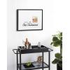 image:imageKate and Laurel Sylvie Call Me Old Fashioned Framed Canvas Wall Art by The Creative Bunch Studio 18x24 Gold Chic Bar Art for WallBlack