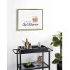 image:imageKate and Laurel Sylvie Call Me Old Fashioned Framed Canvas Wall Art by The Creative Bunch Studio 18x24 Gold Chic Bar Art for WallGold