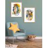 image:imageKate and Laurel Sylvie Changes No 1 and 2 Framed Canvas Wall Art Set by Erika Wynn 2 Piece Set 18x24 Natural