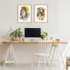 image:imageKate and Laurel Sylvie Changes No 1 and 2 Framed Canvas Wall Art Set by Erika Wynn 2 Piece Set 18x24 Natural