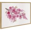 image:imageKate and Laurel Sylvie Cherry Blossom Framed Canvas Wall Art by Patricia Shaw 23x33 Natural Watercolor Flower Art for Wall