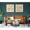 image:imageKate and Laurel Sylvie Circles and Curves Earthy Neutral Framed Canvas Wall Art by The Creative Bunch Studio 30x30 Natural MidCentury Modern Abstract Art for Wall