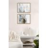 image:imageKate and Laurel Sylvie Close Your Eyes and Remember 1 Framed Canvas Wall Art Set by Maja Mitrovic of Makes My Day Happy 2 Piece 18x24 Gray Minimalist Modern Art for WallNatural