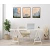 image:imageKate and Laurel Sylvie Clouds Triptych Framed Canvas Wall Art Set by Mary Sparrow 3 Piece Set Gold Nature Landscape Sky Art Set for Wall