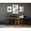 image:imageKate and Laurel Sylvie Coastal Coconut Palm Tree Beach 583 Banana Leaf and Palm I Framed Canvas Wall Art Set by Various Artists 3 Piece Set Natural Coastal Beach Palm Tree Art for Wall