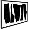 image:imageKate and Laurel Sylvie Colliding Shapes Framed Canvas Wall Art by Statement Goods 23x33 Gold Abstract Art for WallBlack