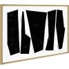 image:imageKate and Laurel Sylvie Colliding Shapes Framed Canvas Wall Art by Statement Goods 23x33 Gold Abstract Art for WallGold